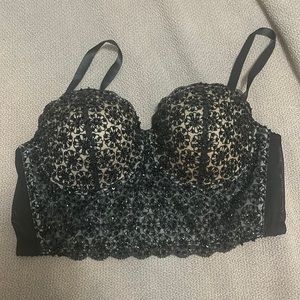 Bebe beaded crop top